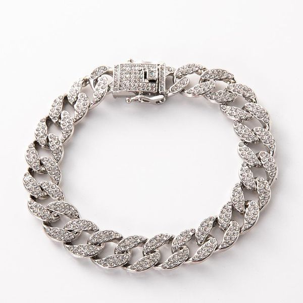 

link, chain frosty wind bracelet trendy men's jewelry, Black