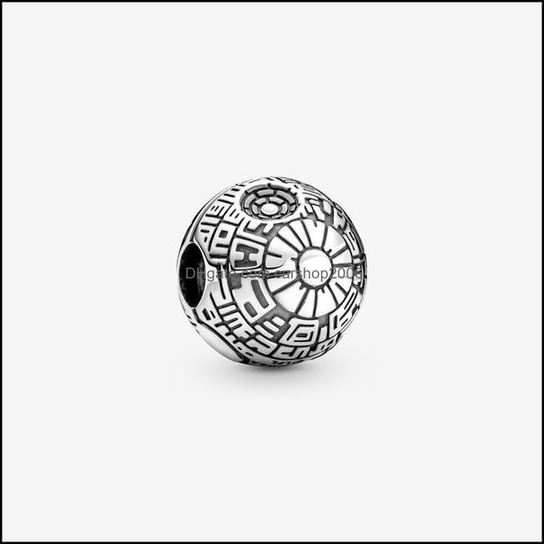 

charms jewelry findings & components 100% 925 sterling sier death star clip fit original european charm bracelet fashion women wedding engag, Bronze;silver