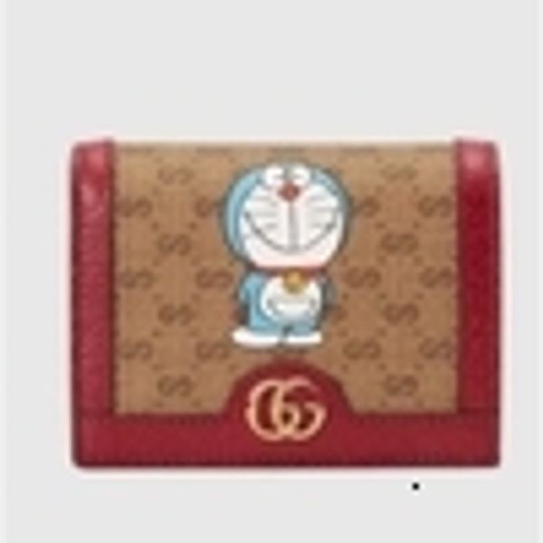

libobo6_ 42m4 647788 doraemon card case bumbags long wallet chain wallets purse clutches evening pouches mini belt bags her1, Red;black