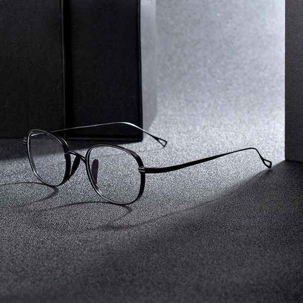 Mode Sonnenbrillen Rahmen Titan Vintage Quadratische Gläser Männer Frauen Optische Verordnung Brillen Japan Nerd Lesen Rim Brillen Oculos