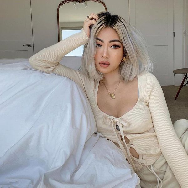 

women's t-shirt woman autumn crop knitted long sleeved square collar lace up hollow out pullover t shirts female mulher camisetas, White