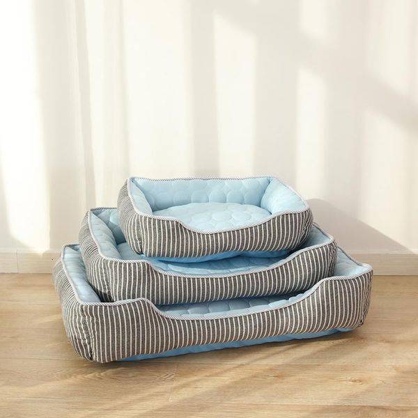 

kennels & pens rectangle dog bed warm pet products for small medium large dogs beds cushion washable cat puppy cotton kennel mat