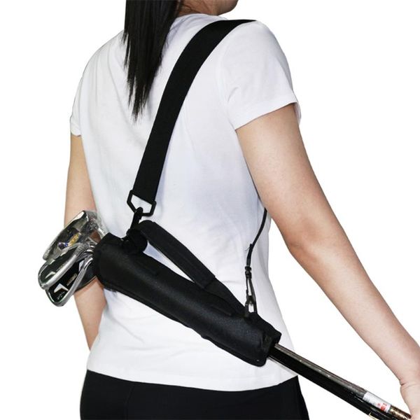 

golf bags portable club carrier bag nylon adjustable strap carry driving range travel 20.3x30.5cm blue black pink