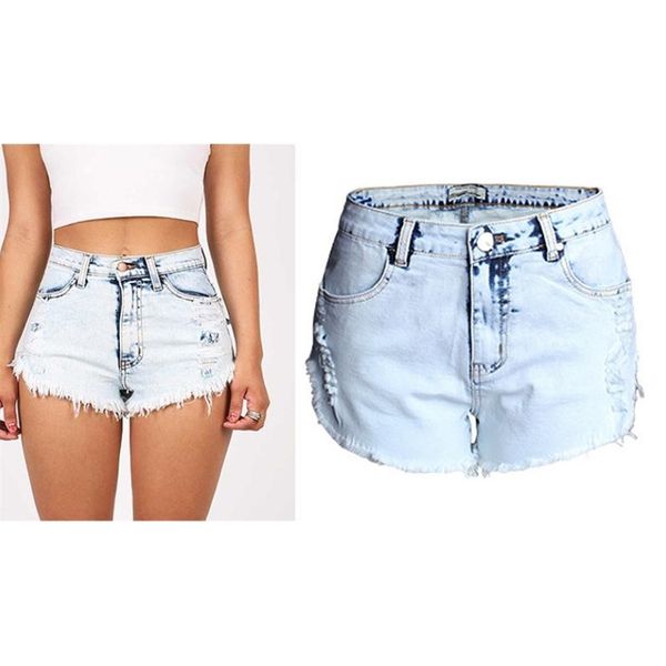 

women's shorts womens denim fashion brand vintage tassel ripped loose high waist punk short jeans summer j2695 u77e, White;black