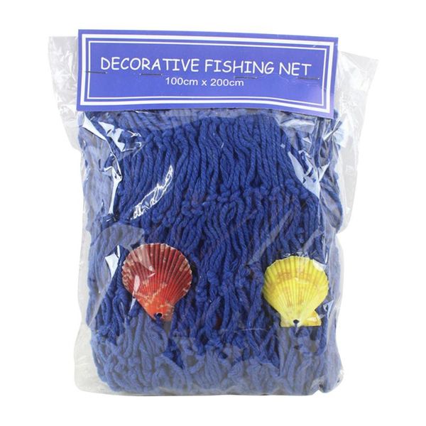 

mediterranean marine style soft decoration decorative fishing net hand-woven float shell m56 novelty items