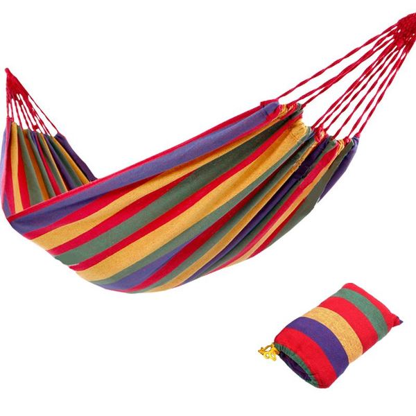 

hammocks outdoor hammock double canvas portable furniture camping picnic mat garden swing soft chair dormitory bed