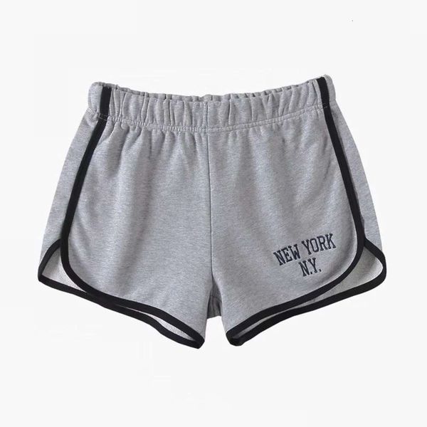 

women's wear ins super fire bm style letter embroidery sports elastic waistband casual shorts fashion, Black;white