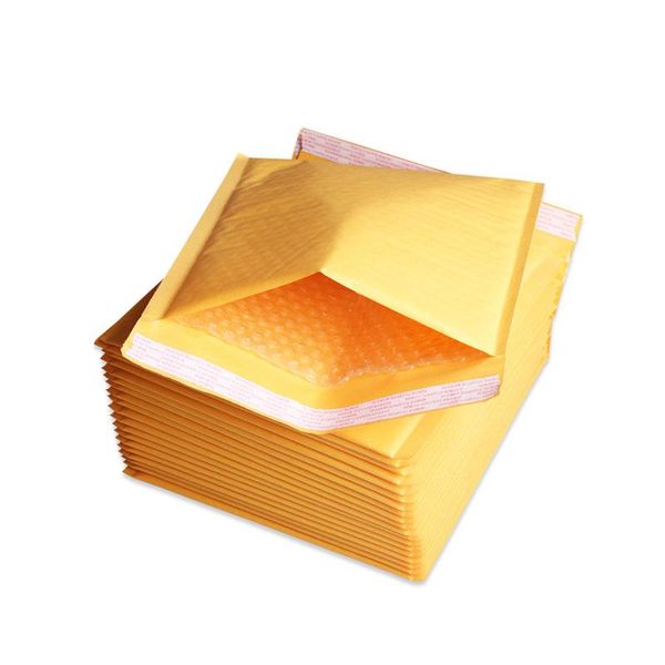 

5pcs 110*130mm kraft paper bubble envelopes bags mailing self adhesive packaging postcards toothbrush bag travel packing