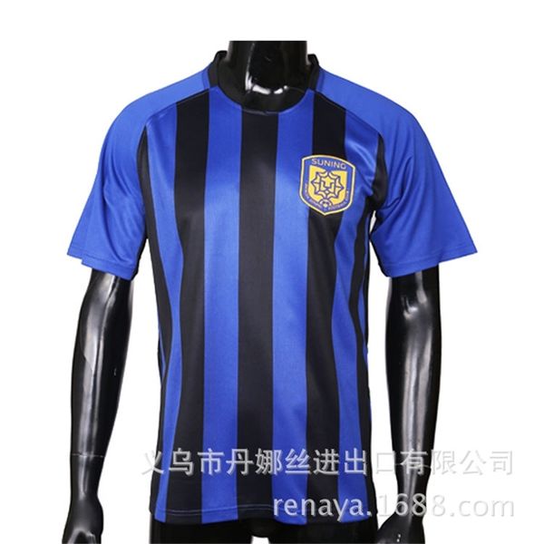 

new jiangsu suning football shirt, Black;white