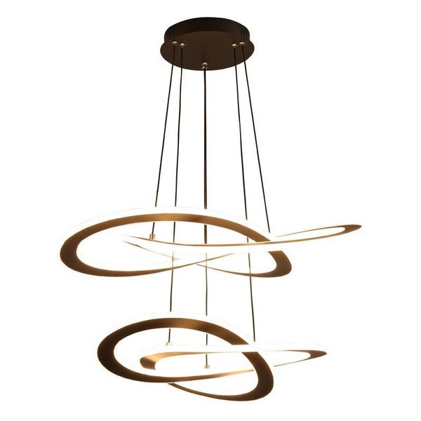 

double-sided luminous aluminum silicone led chandelier living room bedroom study dining lamp commercial office lights pendant lamps