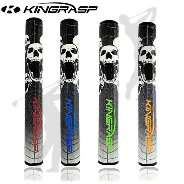 

club grips [wotufly] skull golf pu eva putter grip 4 colors size 3.0 core 14mm length 275mm weight 107g for man women