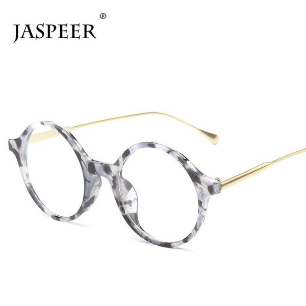 

fashion sunglasses frames jaspeer classical round eyeglasses women men clear lens glasses retro eyewear optical, Black