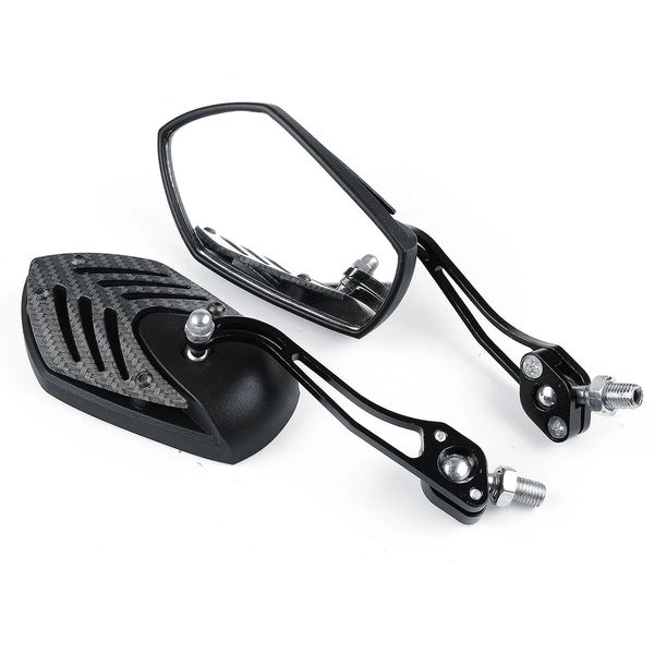 

10mm universal motorcycle aluminum rod rearview side mirrors sportbike for honda