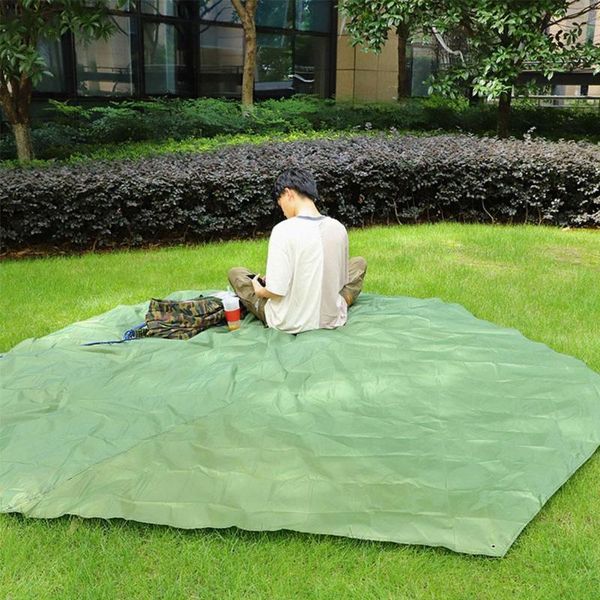 

outdoor pads 1pcs multi-functional waterproof pad camping tarp picnic beach mat tent footprint hexagonal moisture-proof floor