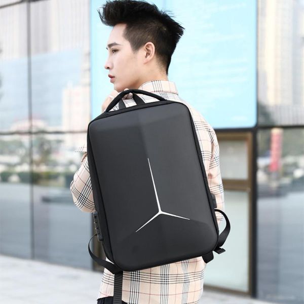 

anti-theft universal hard shell backpack oxford cloth waterproof large-capacity lapcollege student couple schoolbag