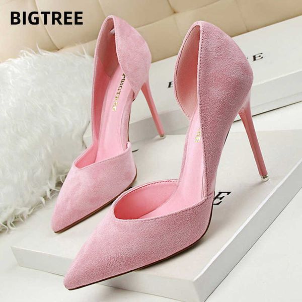

classic luxury designer shoes suede woman pumps ladies stiletto women red pink black wedding high heels 2022 basic pump paris wholesale