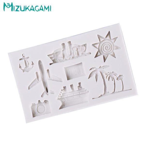 

cake tools ocean series silicone mold leisure vacation fondant decoration kitchen baking tool chocolate dj-02047