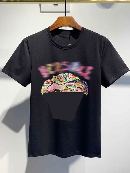 

21ss men's women's summer street t-shirt fashion designer letter print short sleeve casual pure color t-shirt t-shirt, White;black
