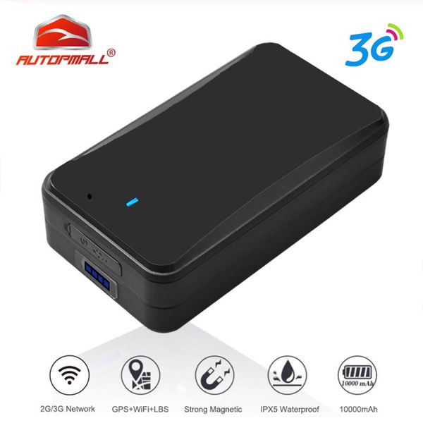 

car gps & accessories 3g tracker locator device at6 magnetic waterproof vehicle 30 days long standby remote voice monitor tamper alert