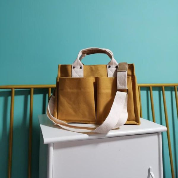 

evening bags solid color canvas tote women handbag casual letter shopper for 2022 designer luxury handbags shoulder crossbody bag