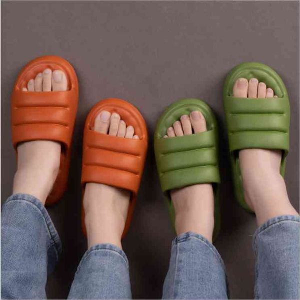 

summer women's indoor slippers floor shoes flat indoor eva flip flops female non-slip bathroom slippers zapatillas hombre summer, Black
