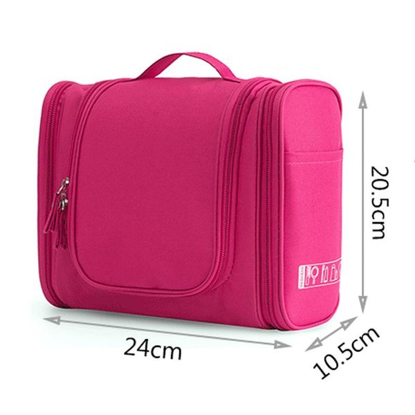 

waterproof nylon travel organizer bag women cosmetic hanging makeup bags washing toiletry kits storage & cases