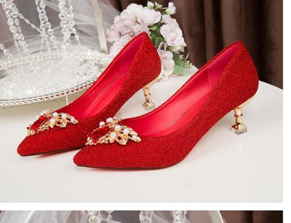 

2021 spring and autumn shoes with new style high heel fine heel pointed end women's shoes@nm158, Black