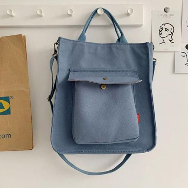 

evening bags large canvas tote bag women big capacity shopping handbag simple lady shoulder solid color hand reusable designer