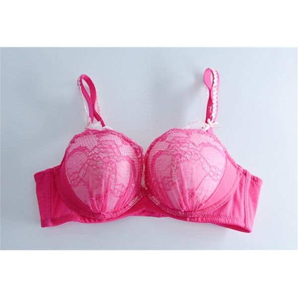 

no steel rim bra, breathing cup erect cotton and breathable underwear., Red;black