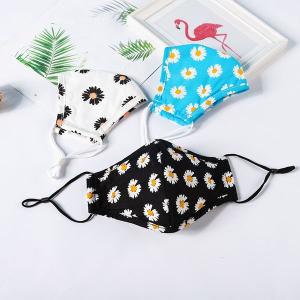 

masks fashion dustproof breathable washable cotton printed star daisy