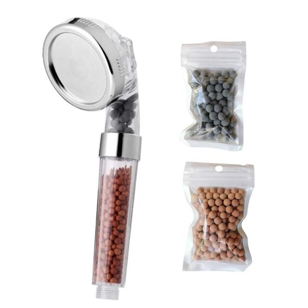 

bath accessory set clean water saving filter spray pressure rainfall shower head bathroom accessories anion ball adjustable bracket
