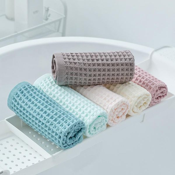 

towel waffle cotton solid color super absorbent soft bathroom