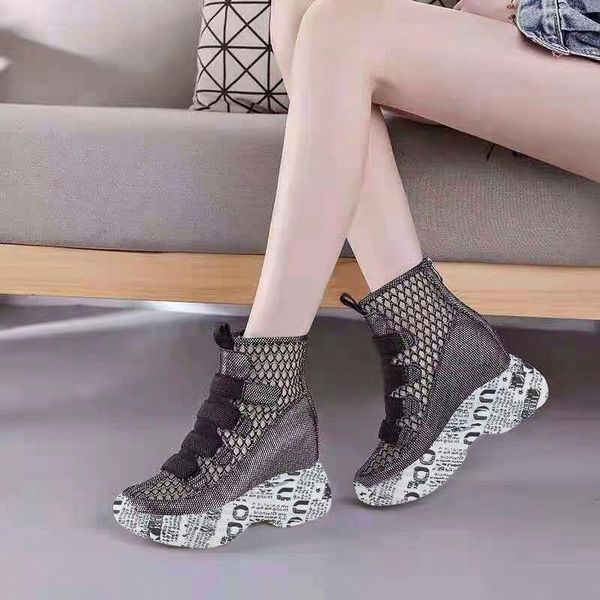 

boots women pu leather platform fashion bandage ankle zipper female femmes bottes non slip woman shoes autumn, Black