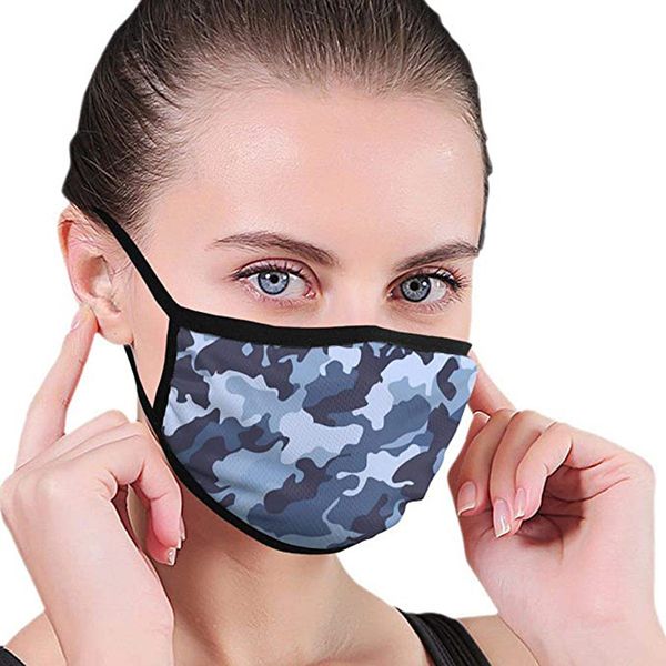 

printed two layer camouflage cotton washable cloth dust mask