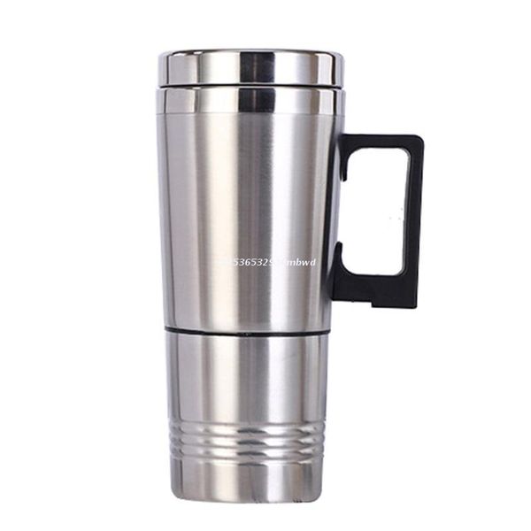 

water bottles portable car heater travel mug 12 / 24v stainless steel electric kettle thermo dropship