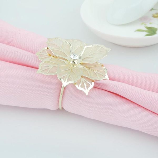 

pieces/set hollow flower napkin ring clip restaurant family party dinner wedding decoration table buckle rings