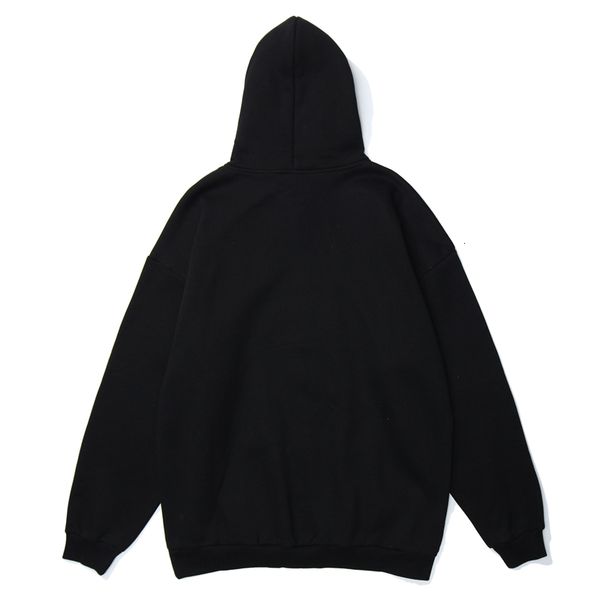 

hoodies hip letter printed sweatshirt harajuku streetwear pullover cotton hoodie hipster, Black