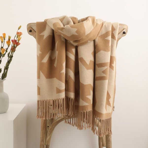 

scarves 2021 cashmere scarf women long shawl female hijab wrap winter warm blanket pashmina bandana, Blue;gray