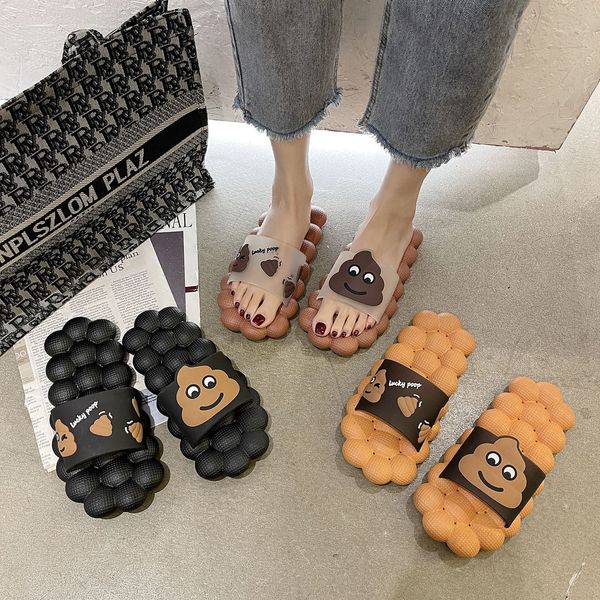 

luxury slippers summer slipper with thick sol lovers indoor sandals for men, Black