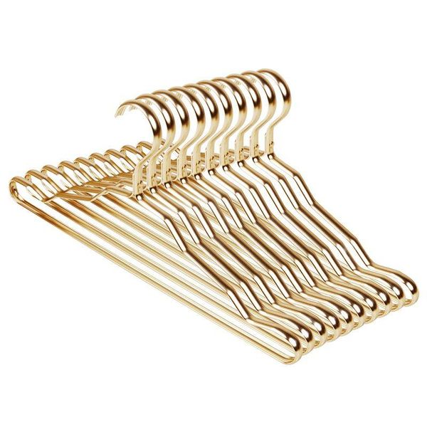 

hangers & racks space aluminum alloy clothes hanger traceless support indoor saving anti slip hanging household tool