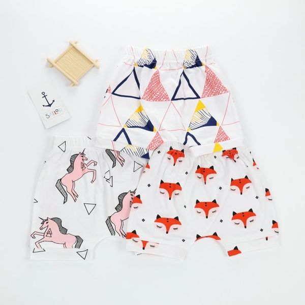 

children's wear 2021 spring and summer pineapple printed baby shorts, White