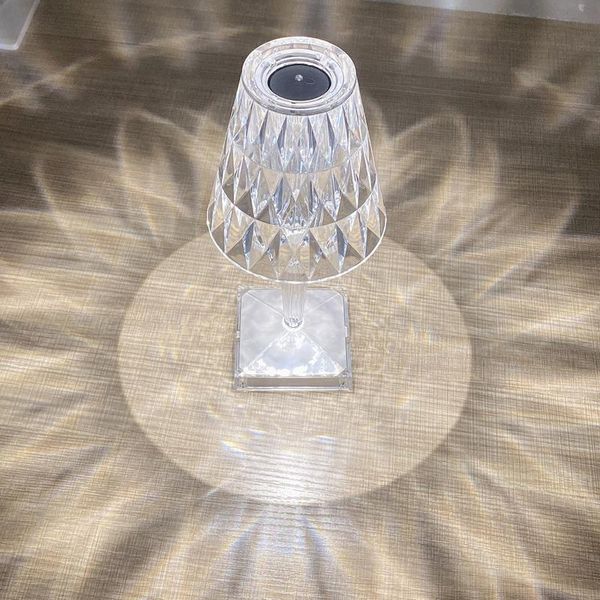 

nordic ins web celebrity girl touch crystal table lamp can be recharged by usb desk light to bedroom bedside led diamond lamps