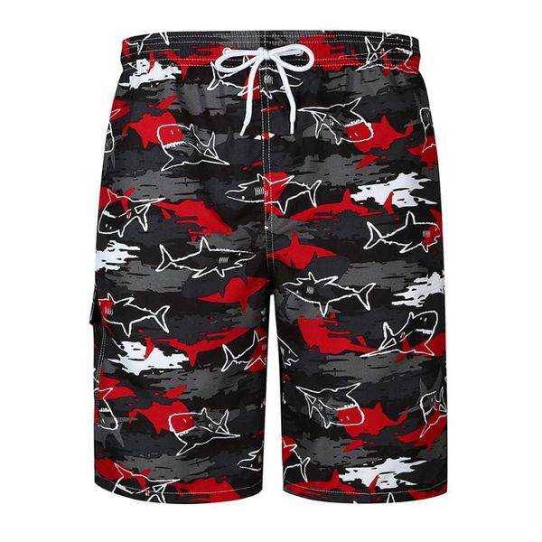 

men pants mens casual printed pocket beach work men's shorts, White;black