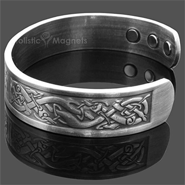 

viking nordic pattern bracelet accessories versatile fashion trendy man, Black