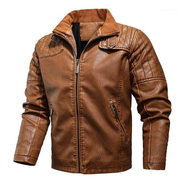 

men's jackets kimsere mens casual biker and coats fleece lined leather motorcycle outerwear faux fur moto clothing plus size m-5xl, Black;brown