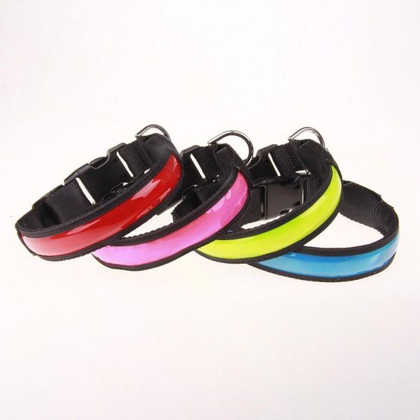 

dog collars & leashes pet collar usb rechargeable led anti-lost luminous energy saving environmental protection durable supplies