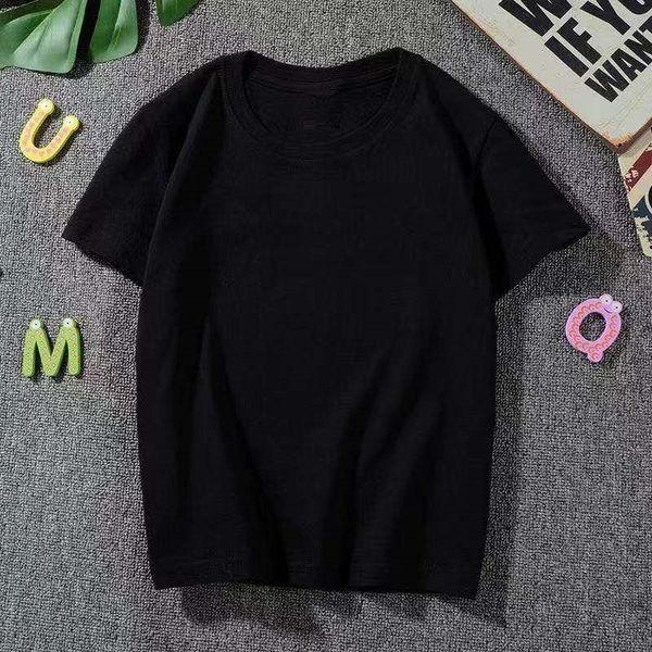 

men's t shirts cotton short sleeve t-shirt and wo solid white blank shirt fashion brand ins, White;black