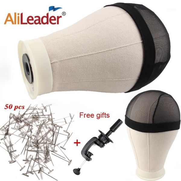 

combination canvas block head and dome cap professional training wig making styling 5 size gifts available1