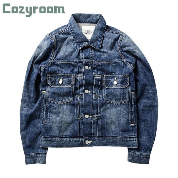 

men's jackets cozyroom reproduction vv 101 denim jacket damaged selvedge jean washed blue rrrl, Black;brown