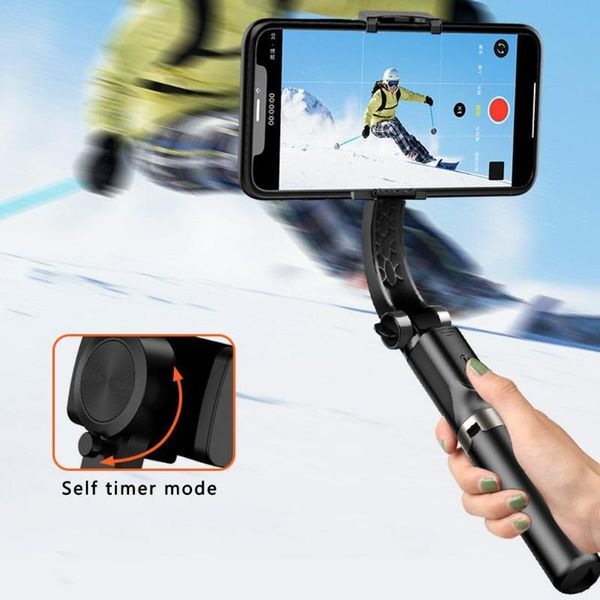 

selfie monopods gs30 single-axis smart stabilizer phone anti-shake handheld tripod stick for 65-96mm mobile phones